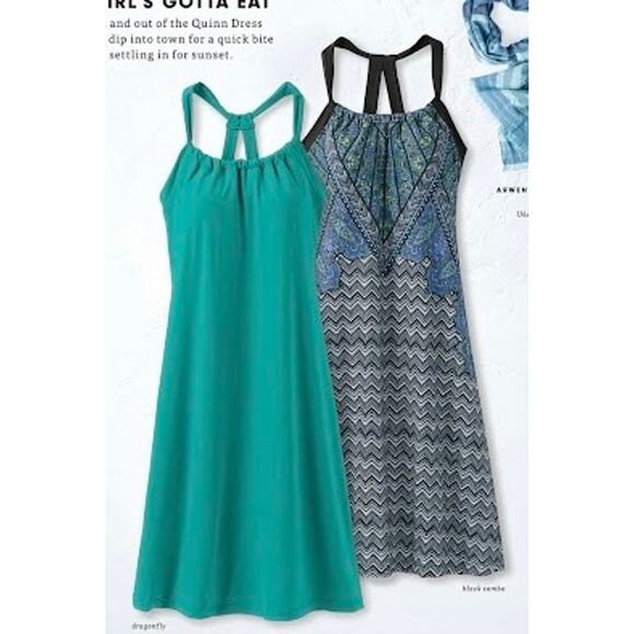 Prana Green Dragonfly Quinn Racerback Athletic Mini Dress - XS - Picture 10 of 10